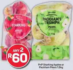 Pick n Pay Hypermarket PnP Starking Apples or Packham Pears offer