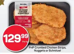 Pick n Pay Hypermarket PnP Crumbed Chicken Strips, Nuggets or Schnitzel offer