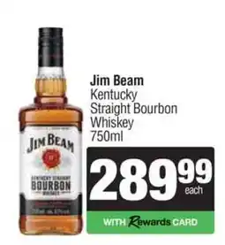 Spar Tops JIM BEAM offer