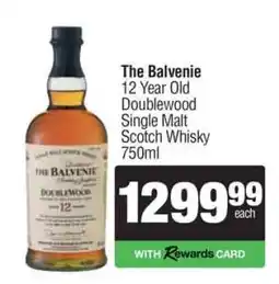 Spar Tops The Balvenie 12 Year Old Doublewood Single Malt Scotch Whisky 750ml offer