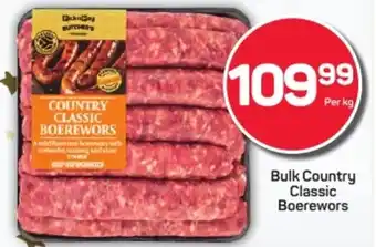 Pick n Pay Hypermarket Bulk Country Classic Boerewors offer