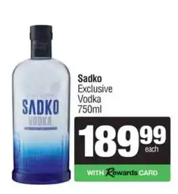 Spar Tops Sadko Exclusive Vodka offer