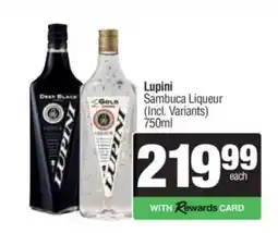 Spar Tops Lupini Sambuca Liqueur offer