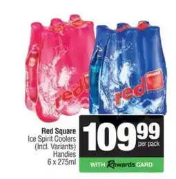 Spar Tops Red Square Ice Spirit Coolers offer