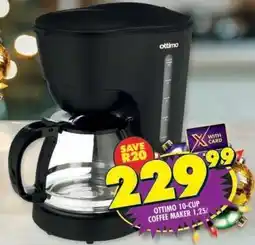 Shoprite OTTIMO 10-CUP COFFEE MAKER 1.25L offer