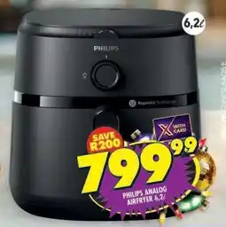 Shoprite PHILIPS ANALOG AIRFRYER 6,2L offer
