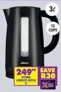 Shoprite OTTIMO CORDLESS KETTLE offer
