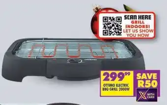 Shoprite OTTIMO ELECTRIC BBQ GRILL 2000W offer