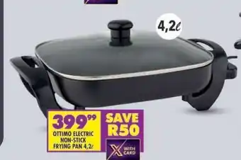 Shoprite OTTIMO ELECTRIC NON-STICK FRYING PAN 4.2L offer