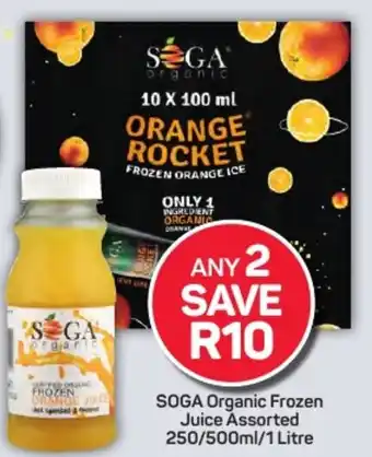 Pick n Pay Hypermarket SOGA Organic Frozen Juice Assorted offer