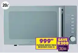 Shoprite PLATINUM MIRROR FINISH MICROWAVE OVEN 20L offer