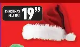 Shoprite CHRISTMAS FELT HAT offer