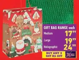 Shoprite GIFT BAG RANGE each offer