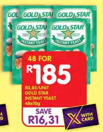 Shoprite GOLD STAR INSTANT YEAST offer