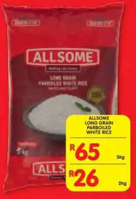 Shoprite ALLSOME LONG GRAIN PARBOILED WHITE RICE offer