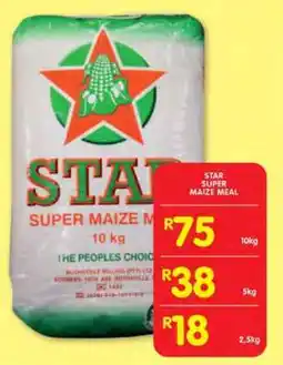 Shoprite STAR SUPER MAIZE MEAL offer