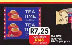 Shoprite TEA TIME TEABAGS offer