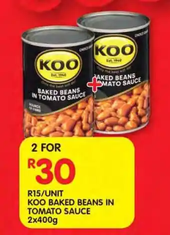 Shoprite Koo Baked Beans in Tomato Sauce offer
