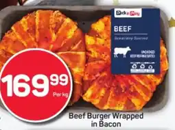 Pick n Pay Hypermarket Beef Burger Wrapped in Bacon offer