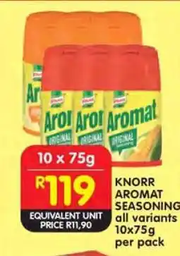 Shoprite KNORR AROMAT SEASONING offer