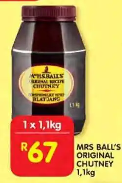 Shoprite MRS BALL'S ORIGINAL CHUTNEY 1,1kg offer