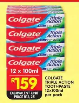 Shoprite Colgate Triple Action Toothpaste offer