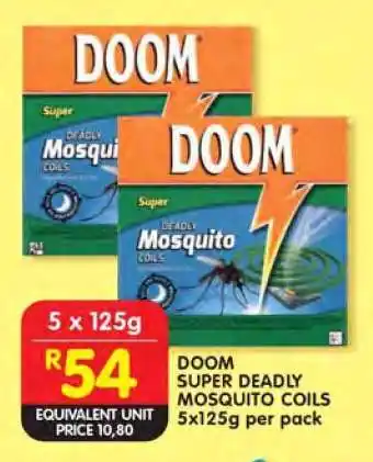 Shoprite DOOM SUPER DEADLY MOSQUITO COILS offer