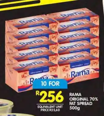 Shoprite Rama Original 70% Fat Spread 500g offer