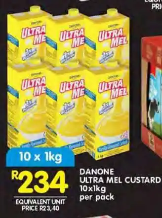 Shoprite DANONE ULTRA MEL CUSTARD 10x1kg offer