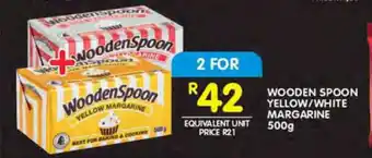 Shoprite WOODEN SPOON YELLOW/WHITE MARGARINE 500g offer