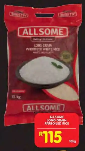 Shoprite ALLSOME LONG GRAIN PARBOILED RICE offer