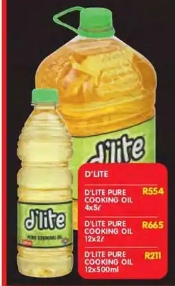 Shoprite D'LITE Pure Cooking Oil offer