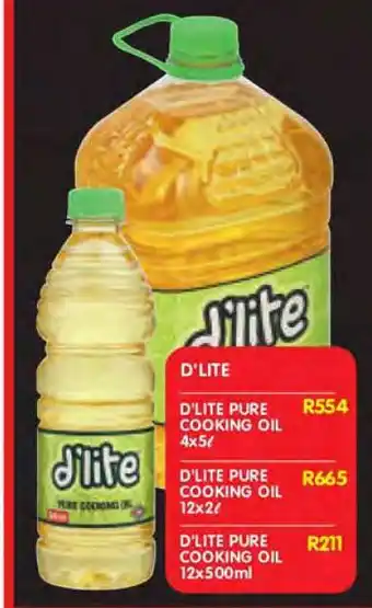Shoprite D'LITE Pure Cooking Oil offer