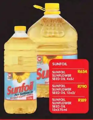 Shoprite SUNFOIL SUNFLOWER SEED OIL 12x2ℓ offer