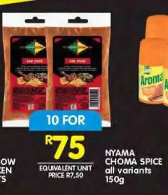 Shoprite NYAMA CHOMA SPICE all variants 150g offer