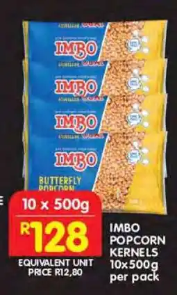 Shoprite IMBO POPCORN KERNELS 10x500g offer