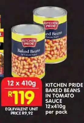 Shoprite KITCHEN PRIDE BAKED BEANS IN TOMATO SAUCE offer
