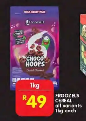 Shoprite Froozels Cereal offer