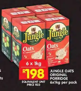 Shoprite JUNGLE OATS ORIGINAL PORRIDGE offer