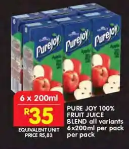 Shoprite PURE JOY 100% FRUIT JUICE BLEND offer