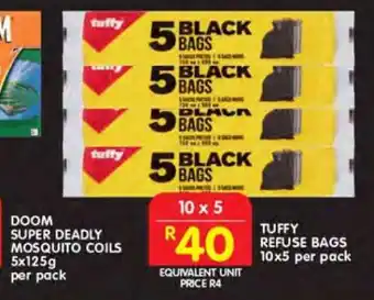 Shoprite TUFFY REFUSE BAGS offer