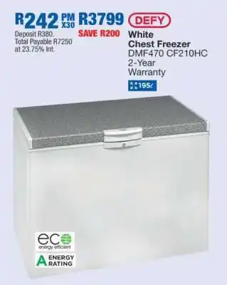 OK Furniture White Chest Freezer offer