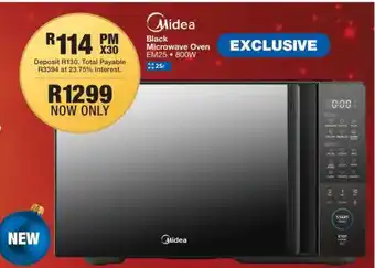 OK Furniture Midea Black Microwave Oven EM25 • 800W offer