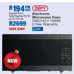 OK Furniture Defy Electronic Microwave Oven offer
