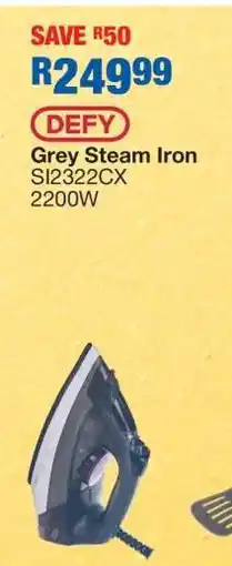 OK Furniture DEFY Grey Steam Iron offer