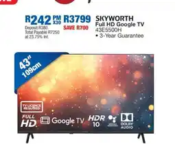 OK Furniture SKYWORTH Full HD Google TV 43E5500H offer