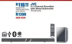 OK Furniture JVC 2.1-Channel Soundbar with Wired Subwoofer TH-BY370 offer
