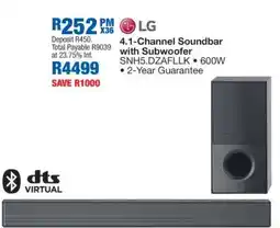 OK Furniture LG 4.1-Channel Soundbar with Subwoofer offer