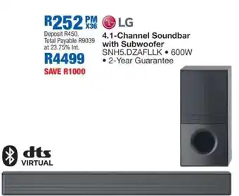 OK Furniture LG 4.1-Channel Soundbar with Subwoofer offer