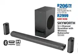 OK Furniture SKYWORTH 5.1-Channel Soundbar with Wireless Subwoofer SS586 offer